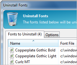 Printer's Apprentice 8.1 - Windows font manager screen shot