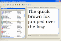 PA 7.5 Sample Text screen